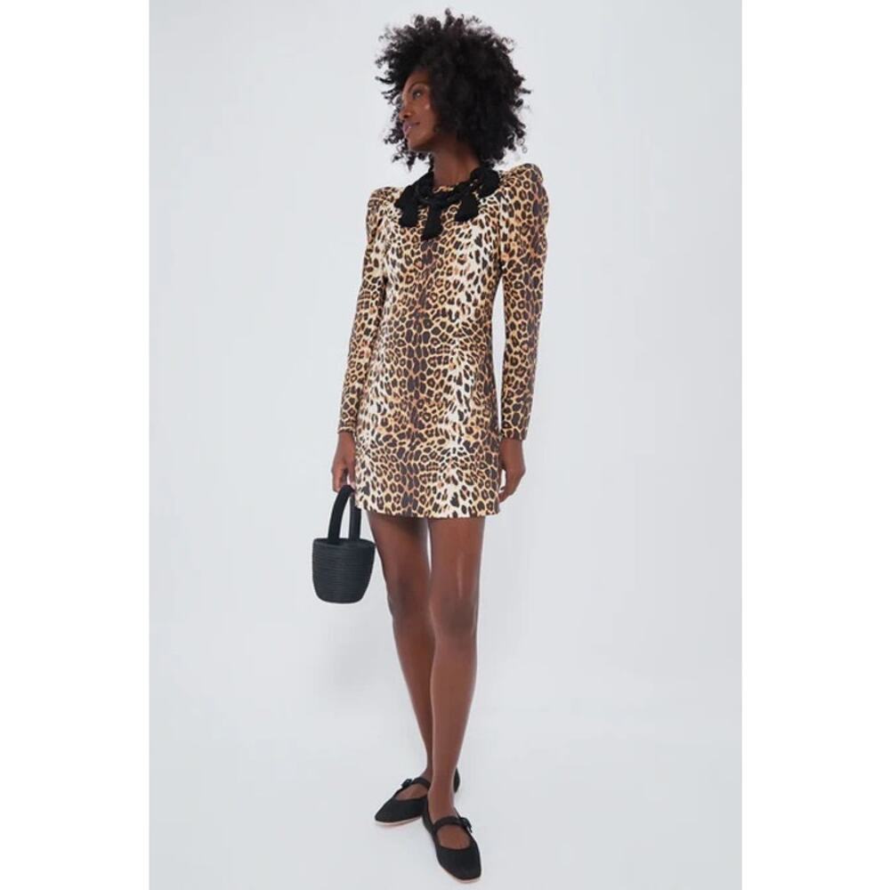 TUCKERNUCK X India Hicks Leopard Domino Dress NWT Size Large - Picture 7 of 13